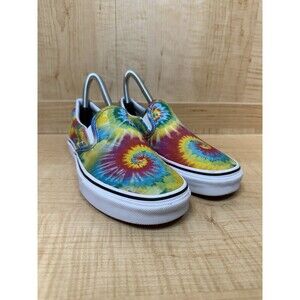 VANS Classic Slip-On Rainbow Tie Dye (Women’s, Size 7.5) Skate Shoes Sneakers